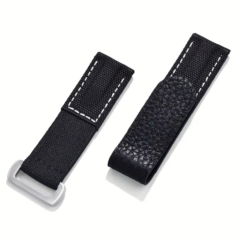 Correa Velocishark Negra 20 mm — Velcro Deportivo y Estilo Versatil