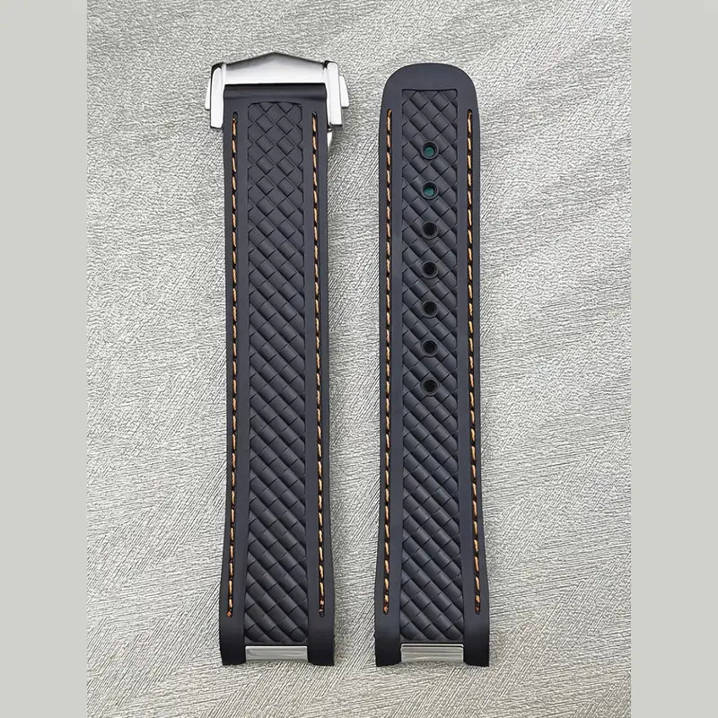 Correa de Silicona 20 mm para Omega Seamaster AT150 — Resistente al Agua y con Hebilla de Acero