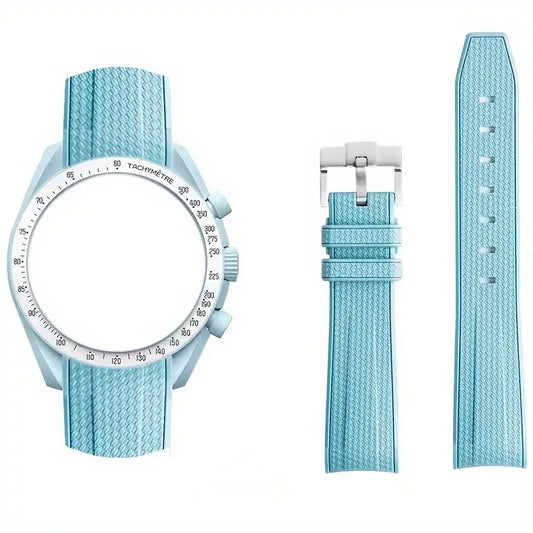 Correa Azul Turquesa para MoonSwatch